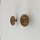 Pair of antique Empire furniture knobs in bronze from the 19th century.