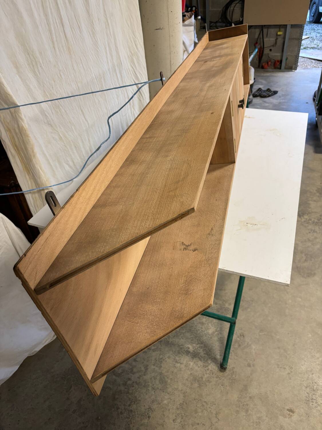 Vintage hanging shelf