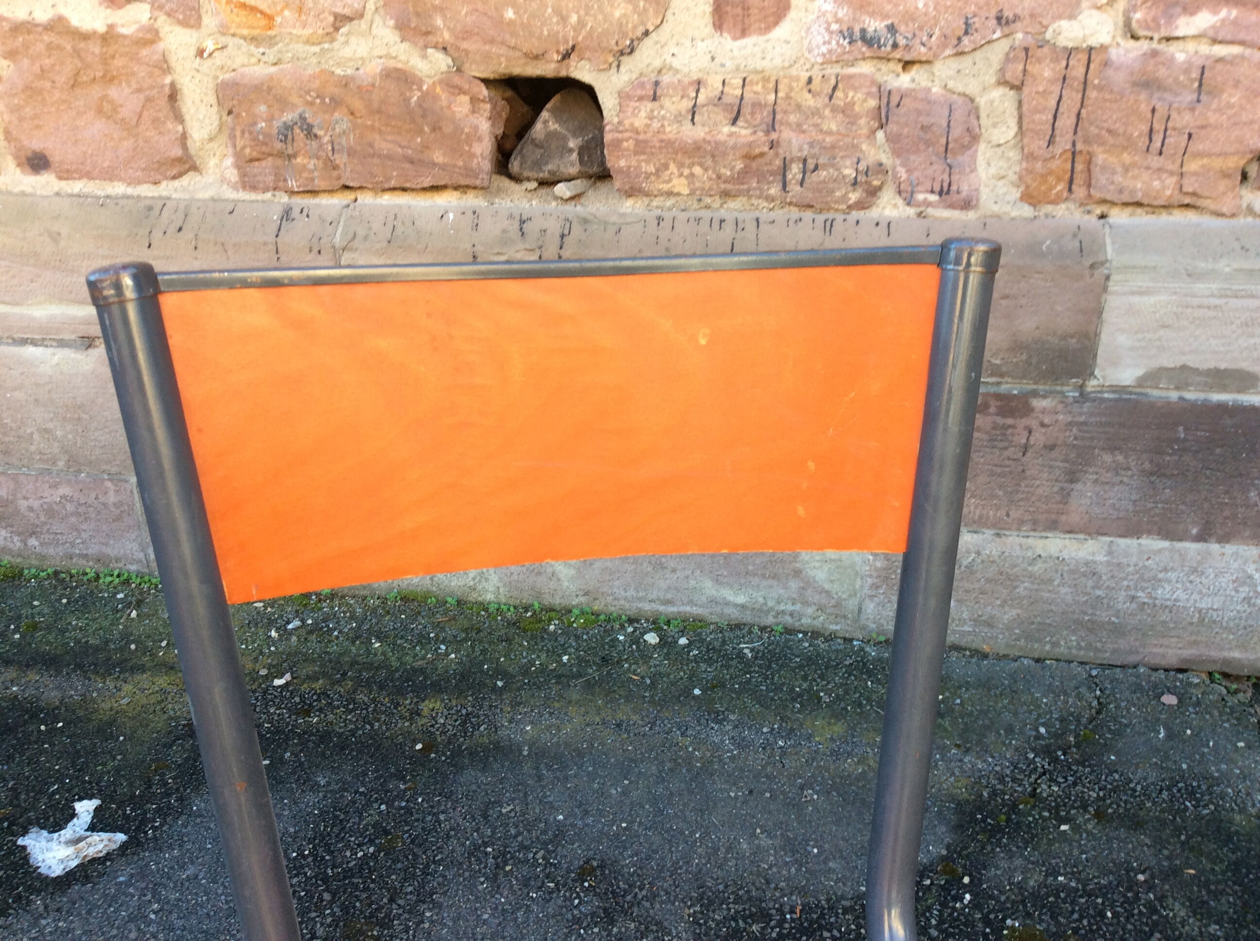 4 industrial school chairs Mullca