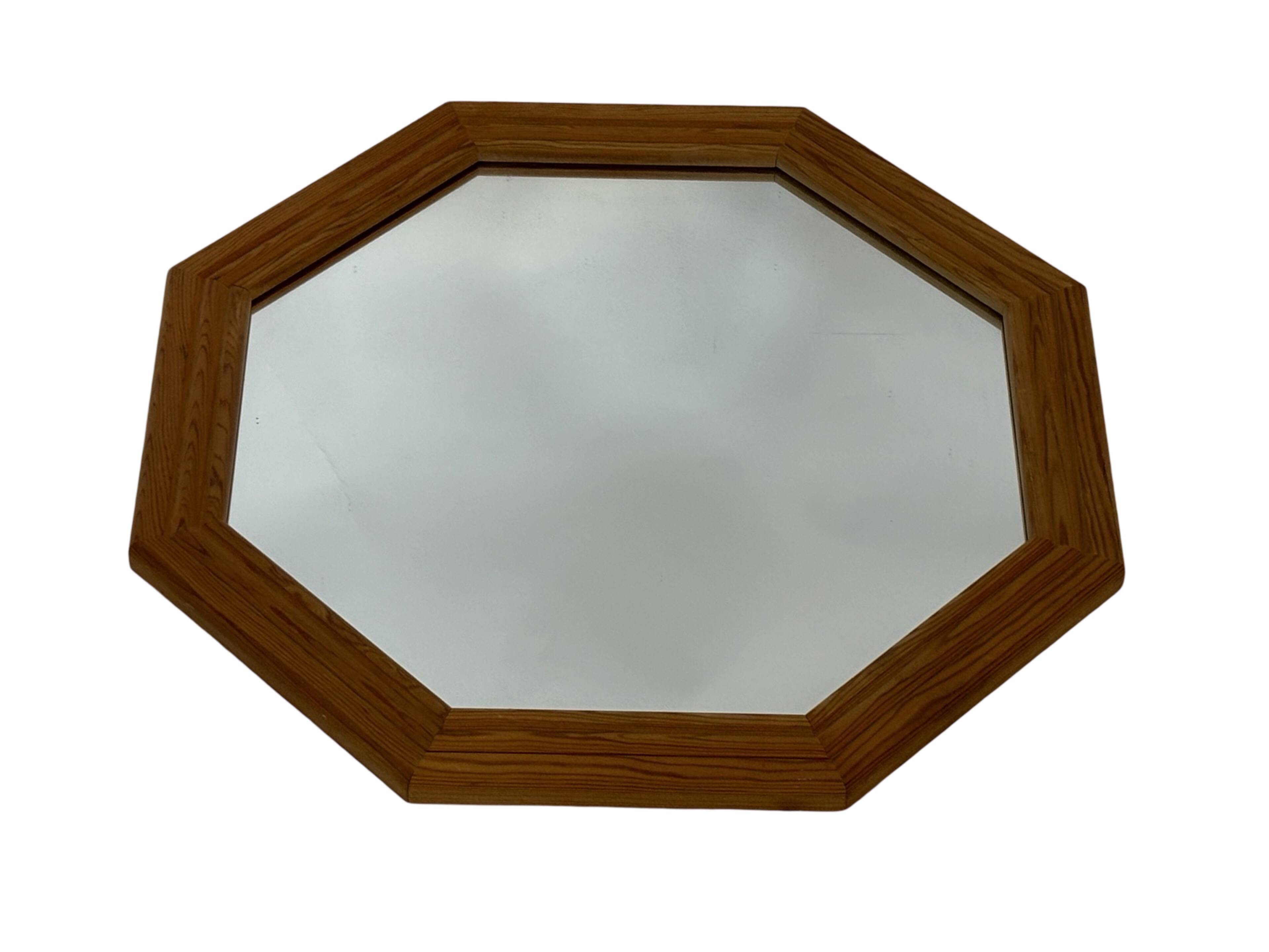 Vintage 70s Pine Mirror Swedish Design