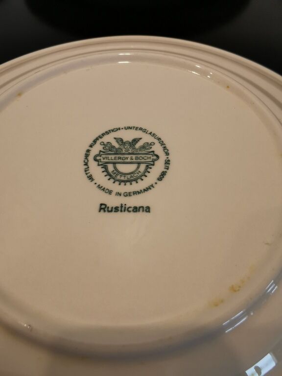 Set of 6 talking plates Villeroy&Boch Rusticana Bleues