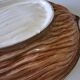 Very nice fruit service in the shape of walnut shells in very good condition.
