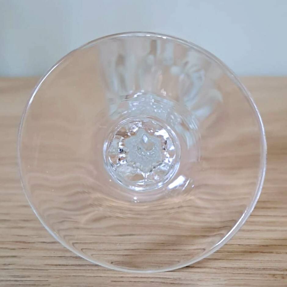 5 crystal stemmed glasses