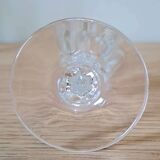 5 verres à pied en cristal