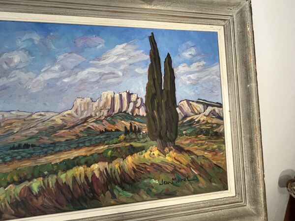 tableau les baux de Provence par Jean Morel