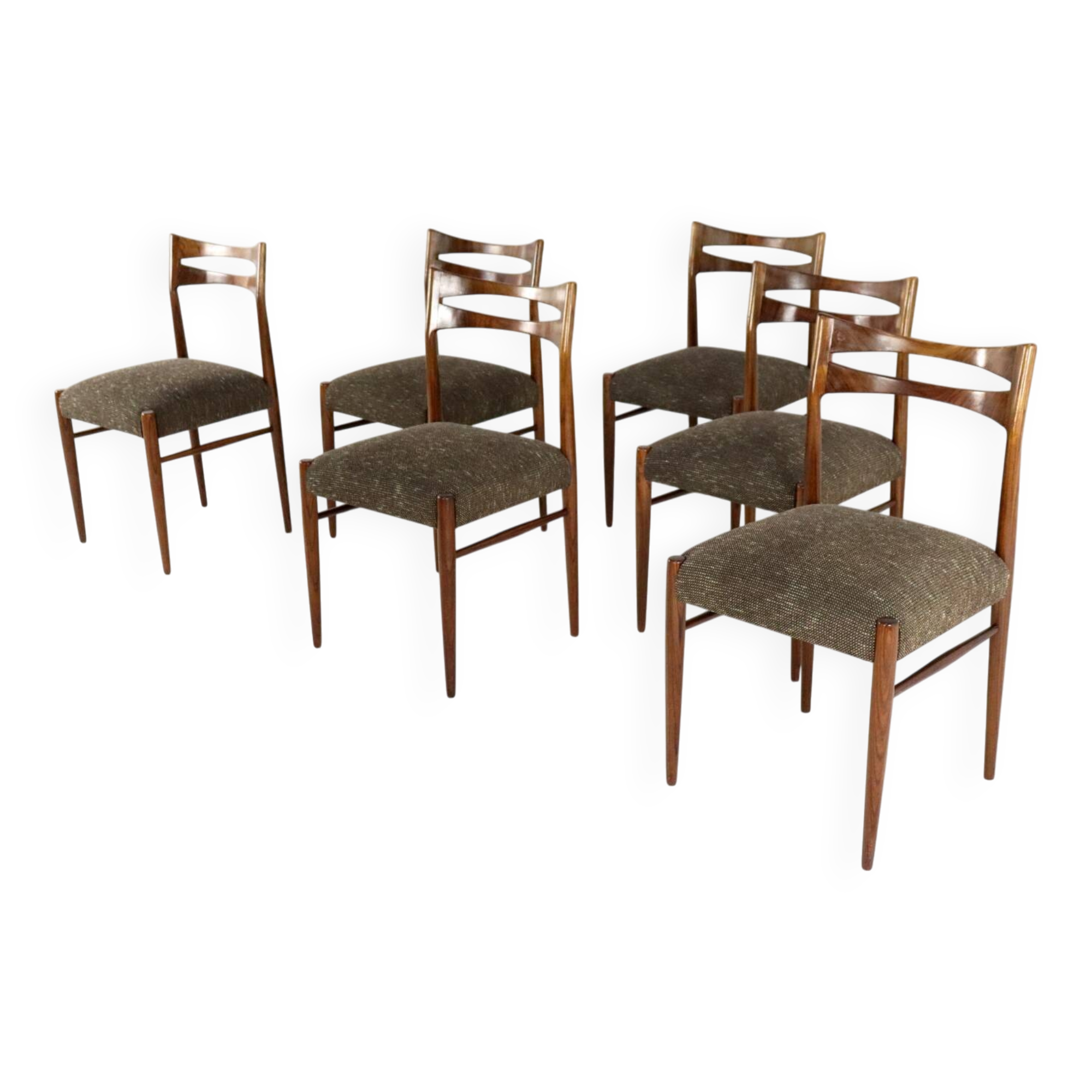 Set of 6 rosewood dining chairs 'Leinburg'