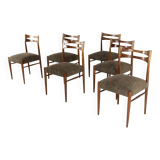 Set of 6 rosewood dining chairs 'Leinburg'