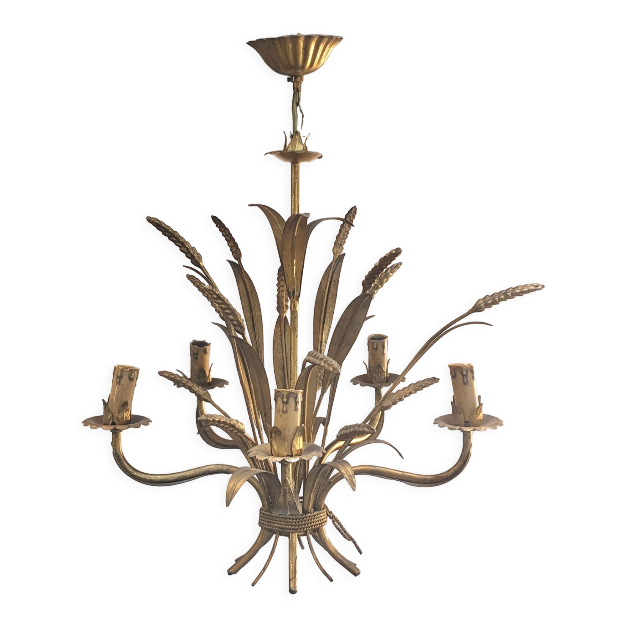 Chandelier "ears of wheat" with 5 arms
