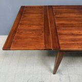 Large antique style oak extendable dining table