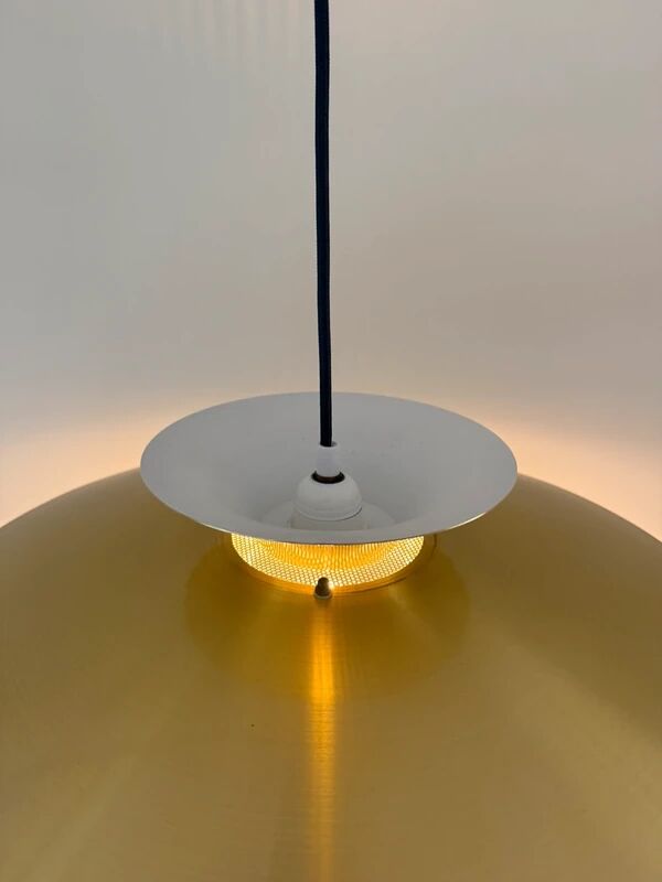 Vintage Danish gold pendant - Louis Poulsen style - Danish design lamp