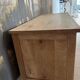 Oak storage chest with rattan caning