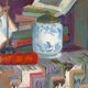 La table de lecture, huile sur toile