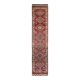 Vintage Turkish Hand-Knotted Wool Cotton Red Runner Rug 83x384