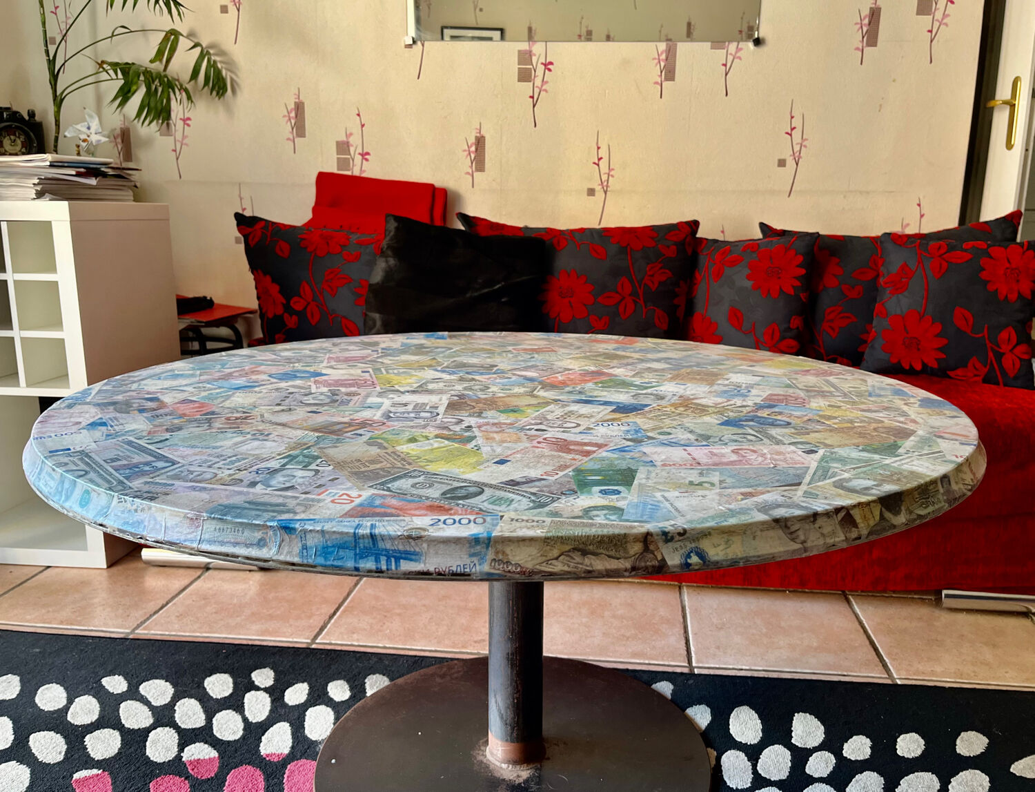 Industrial coffee table