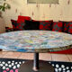 Industrial coffee table