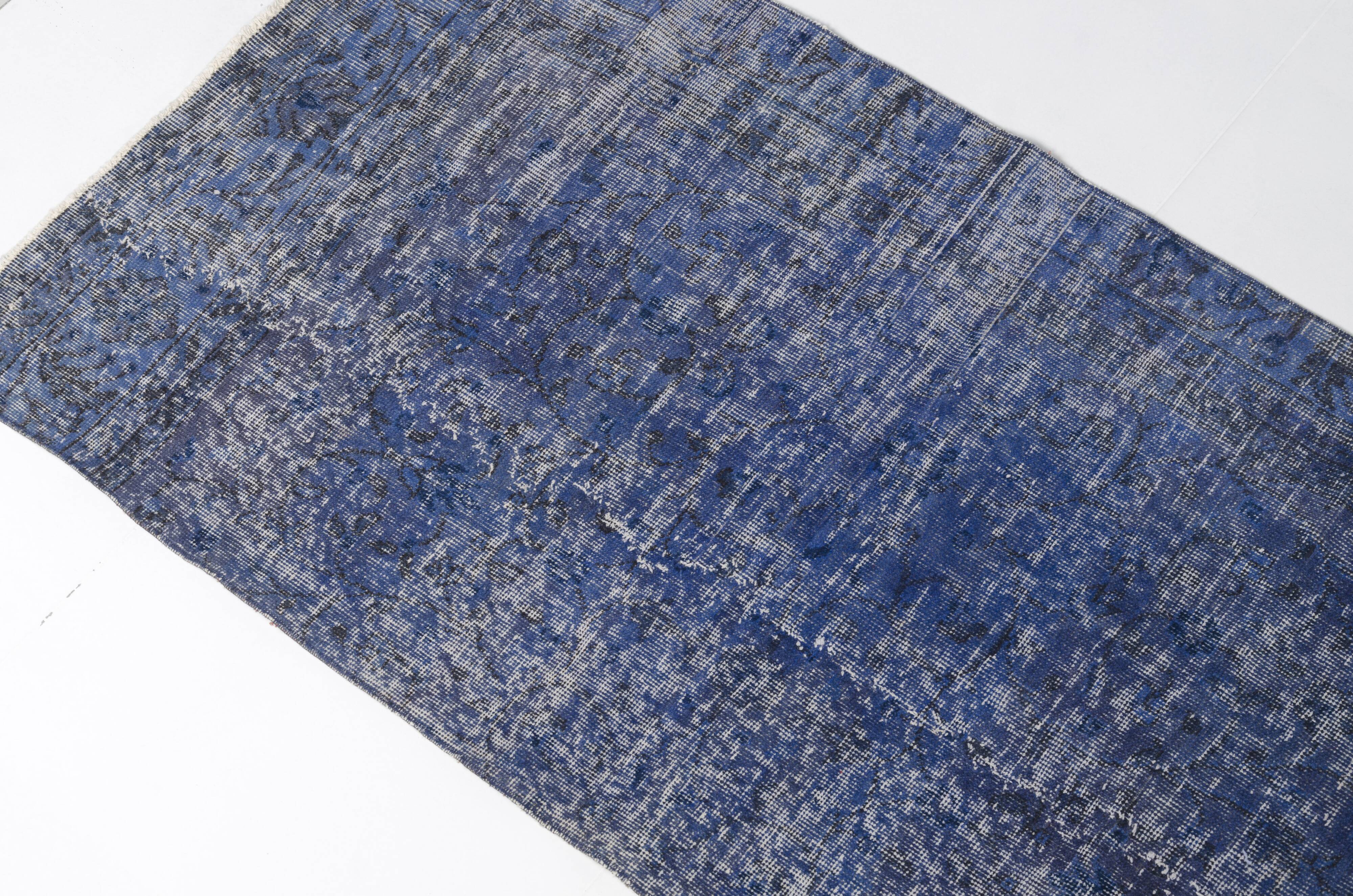 Blue Oushak Runner Rug sku1059