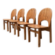 Danish pine chairs from the mid-century by Niels Koefoed for Glostrup, 1960s, set of 4.