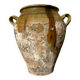 Ancient terracotta pottery jar