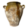 Ancient terracotta pottery jar