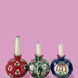 Large ceramic candle holder