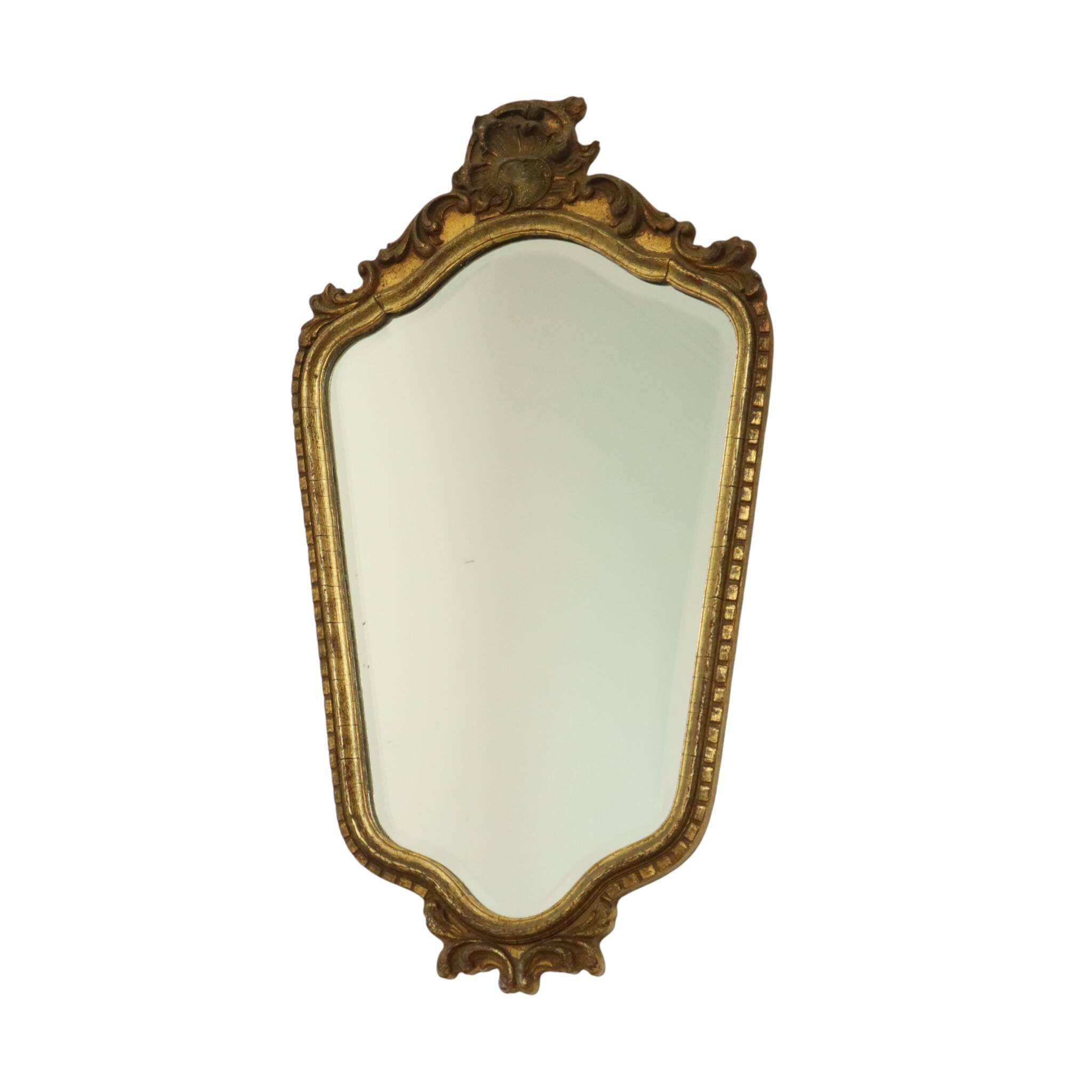 Mid Century Gold Leaf Mirror Classic Deknudt Fifties
