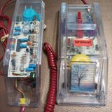 Vintage transparent telephone