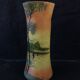 Vase verre émaillé legras art déco