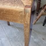 Old straw chair