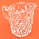 Milk jug / Cream Transparent glass with diamond point