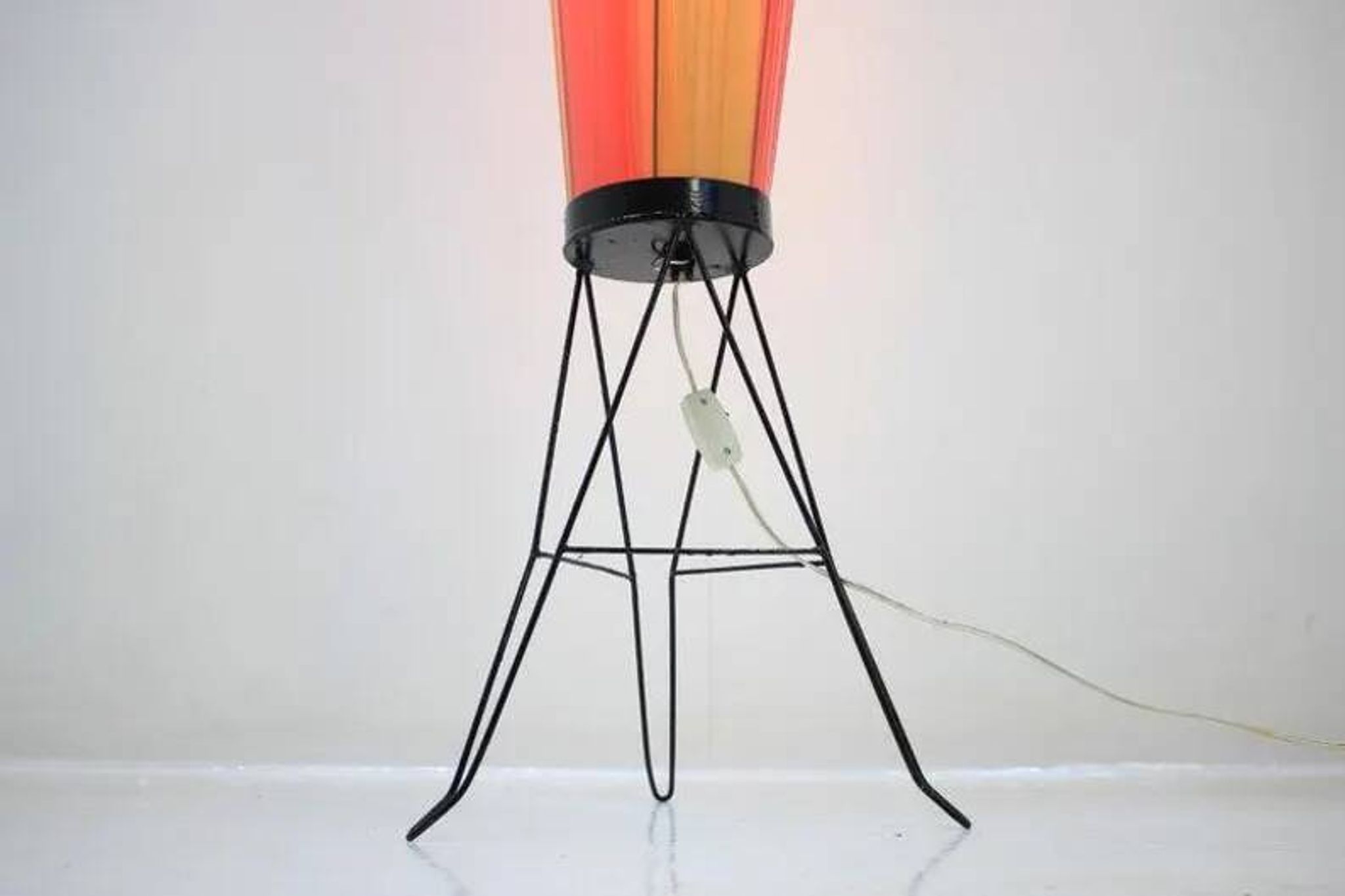 Big Midcentury Space Age Rocket Lamp, 1970s