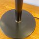 Postmodern lamp from the 80s – green opaline glass and black base, edition