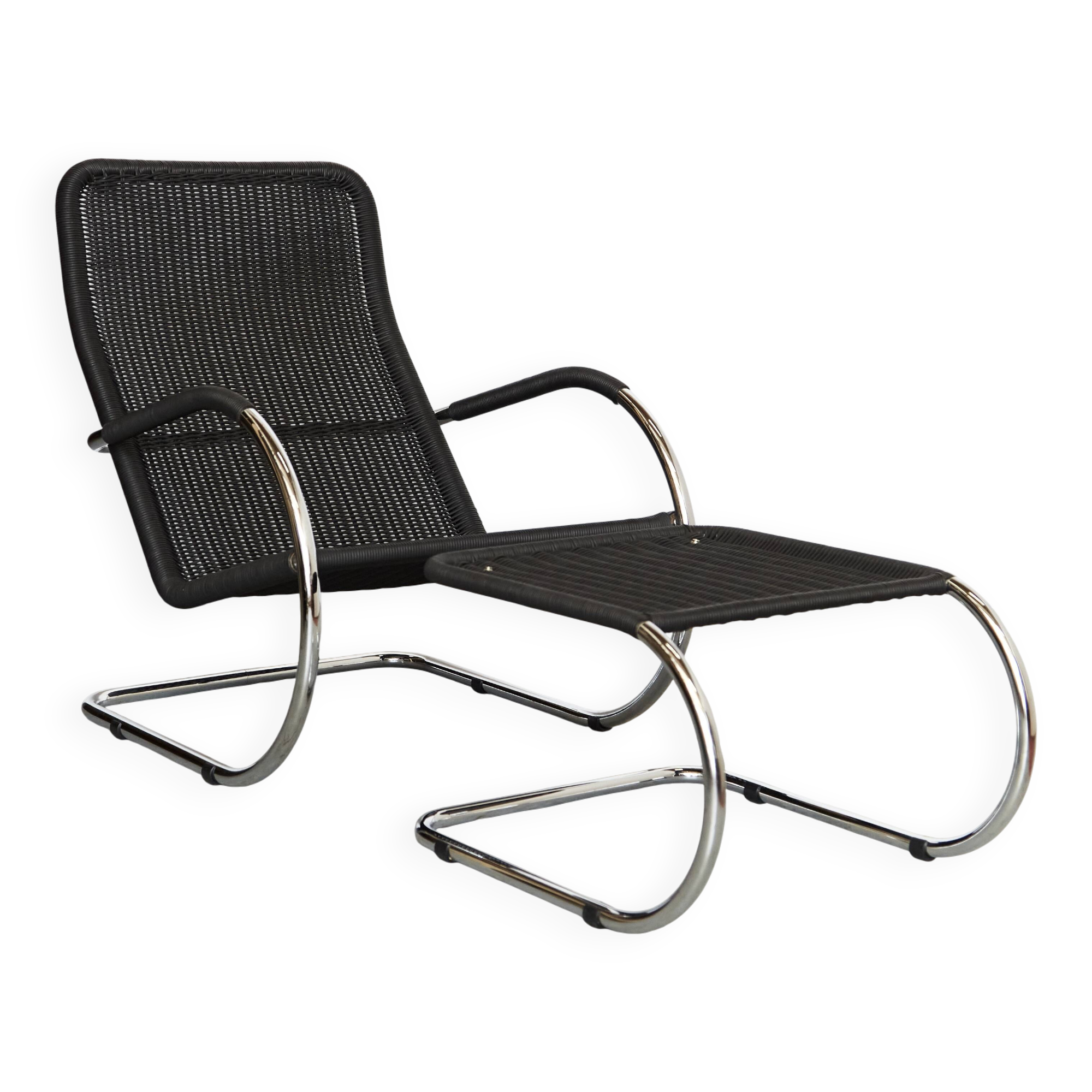 Anton Lorenz cantilever chair D35 & ottoman C35 for Tecta