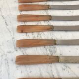 Set of 7 horn knives 50s