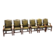 Ensemble de chaises présidentielles Chesterfield anglaises classiques.