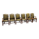 Ensemble de chaises présidentielles Chesterfield anglaises classiques.