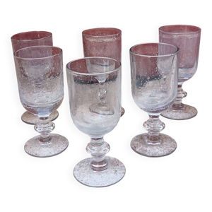 Lot de 6 verres à pied