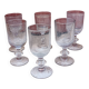Set of 6 stemmed glasses in Biot style