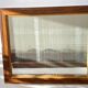 Art deco mirror 1920 wood and silver vintage