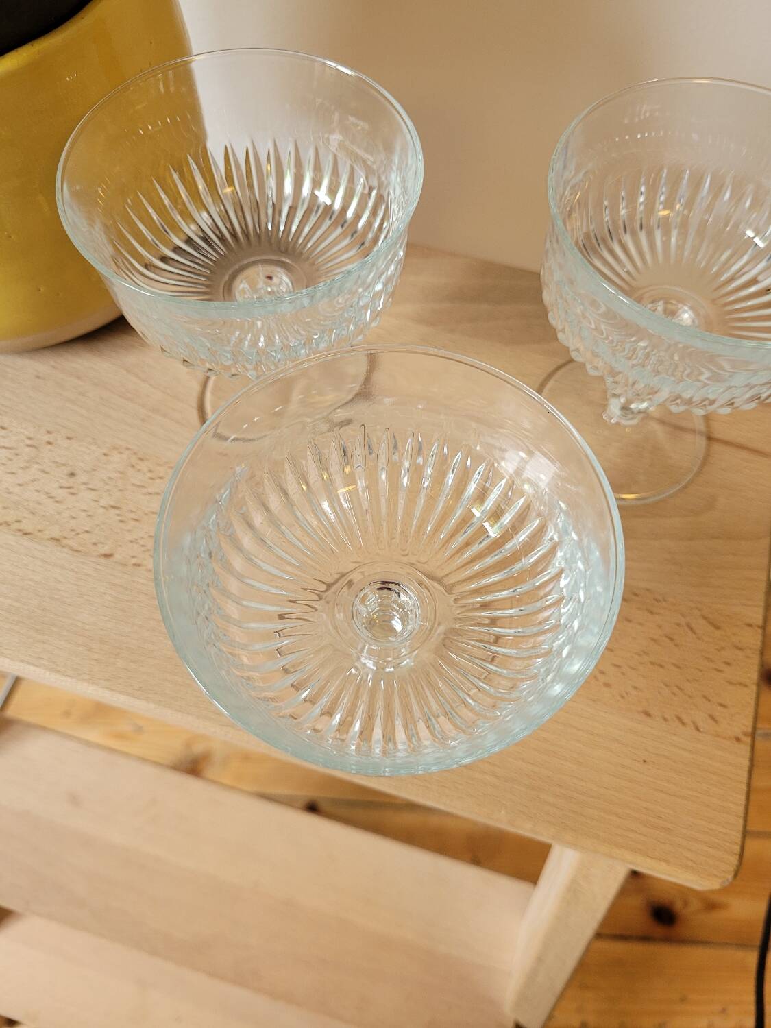 Three cocktail glasses Château de VMC Reims France