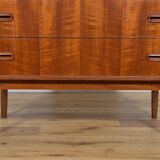 Mid-century teak shelf with pull-out top, 1960s