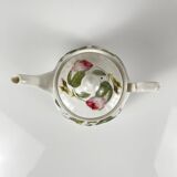 Redouté rose teapot, Roy Kirkham, England, 1996