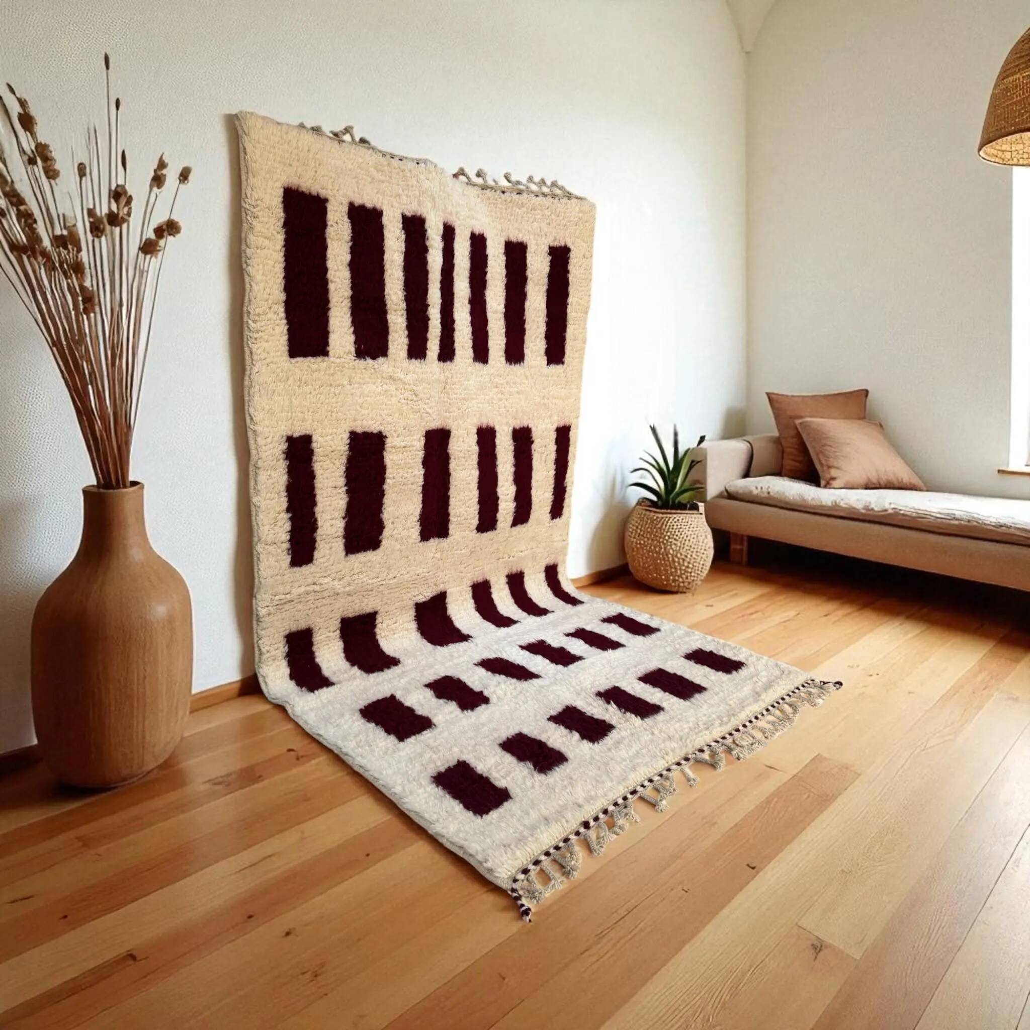 Traditional handmade wool rug 2.5 x 1.5 m