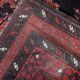 Tapis baloutche afghan ancien noué à la main 116 cm x 210 cm - rouge et marron (1C1195)