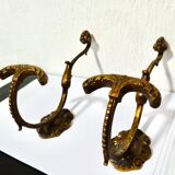Bronze coat hanger pair