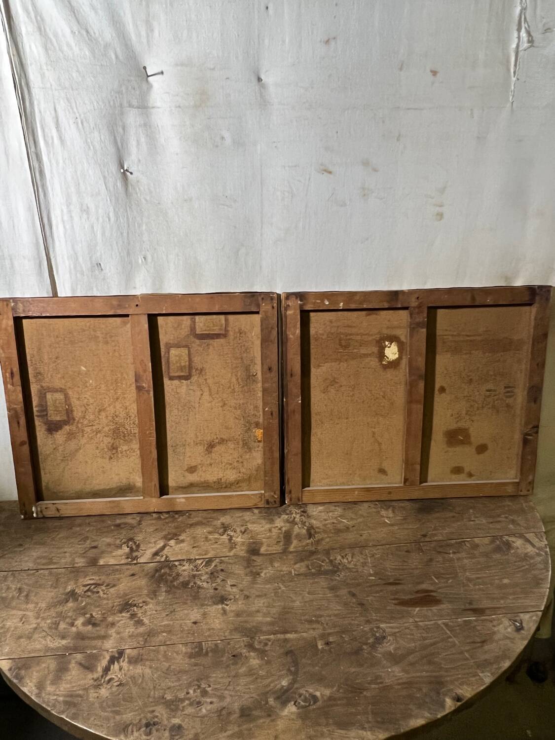 Pair of oils on canvas