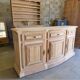 Buffet in solid cherry wood, fully sandblasted.