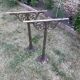 Pair of feet cast iron XIX th florist stall