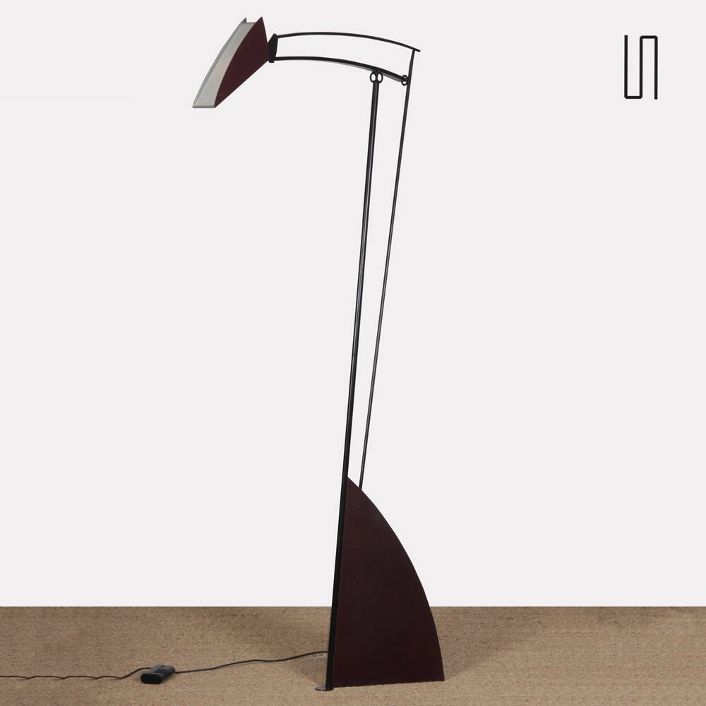 1990s metal floor lamp