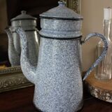 Broc coffee maker heather blue enameled sheet metal