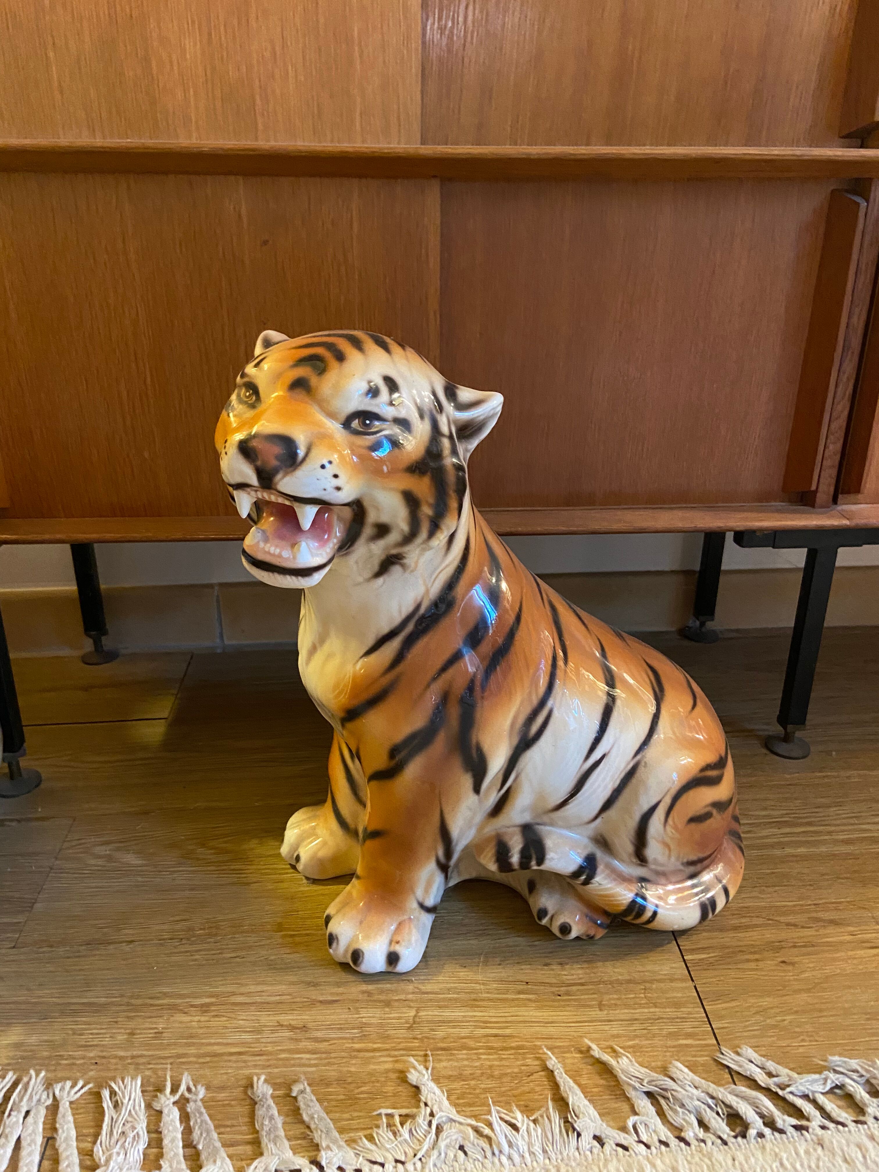 Ceramic tiger 70s